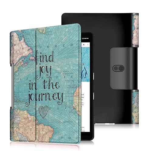 SwooK Pu Leather Flip Case Cover For Lenovo Yoga Smart Tab 10.1 Yt-X705X & Yt-X705F Tablet, (Find Joy, Yoga Smart Tab 10.1), Multicolour