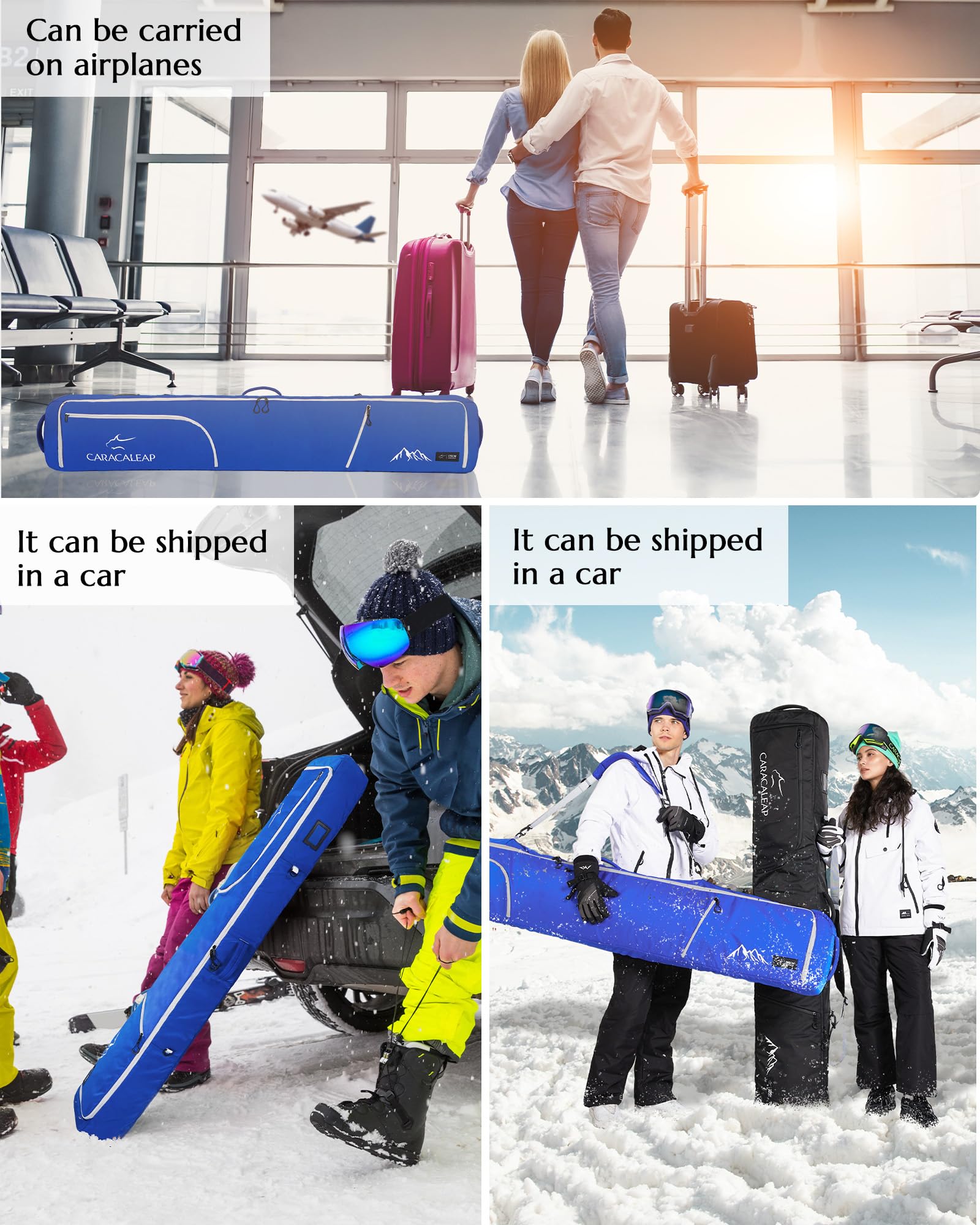 Skis/Snowboard Bags for Air Travel PaddedSki bags for air travel snowboard ski travel bag for
