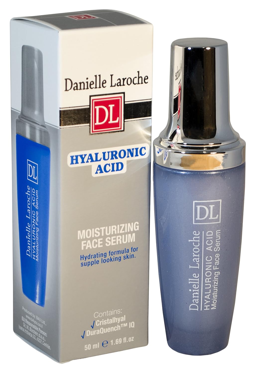 Danille Laroche Hyaluronic Acid Moisturizing Face Syrum for All Skin Types 1.69 Fl Oz.
