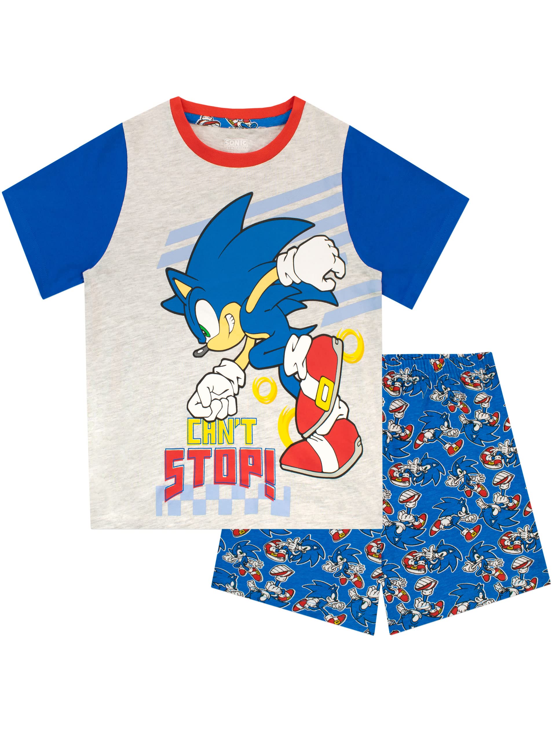 Sonic The Hedgehog Boys Pyjamas Blue 7-8 Years