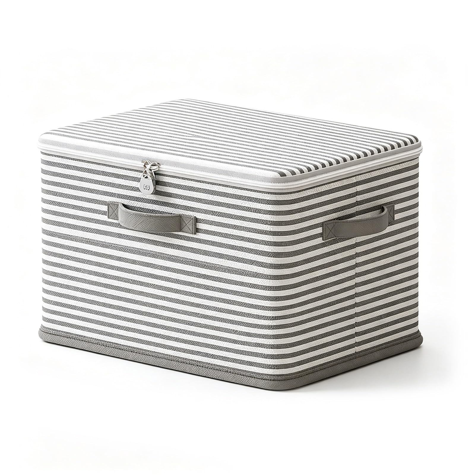 MPGRFJC Lockable Storage Box,Foldable Fabric Organizer