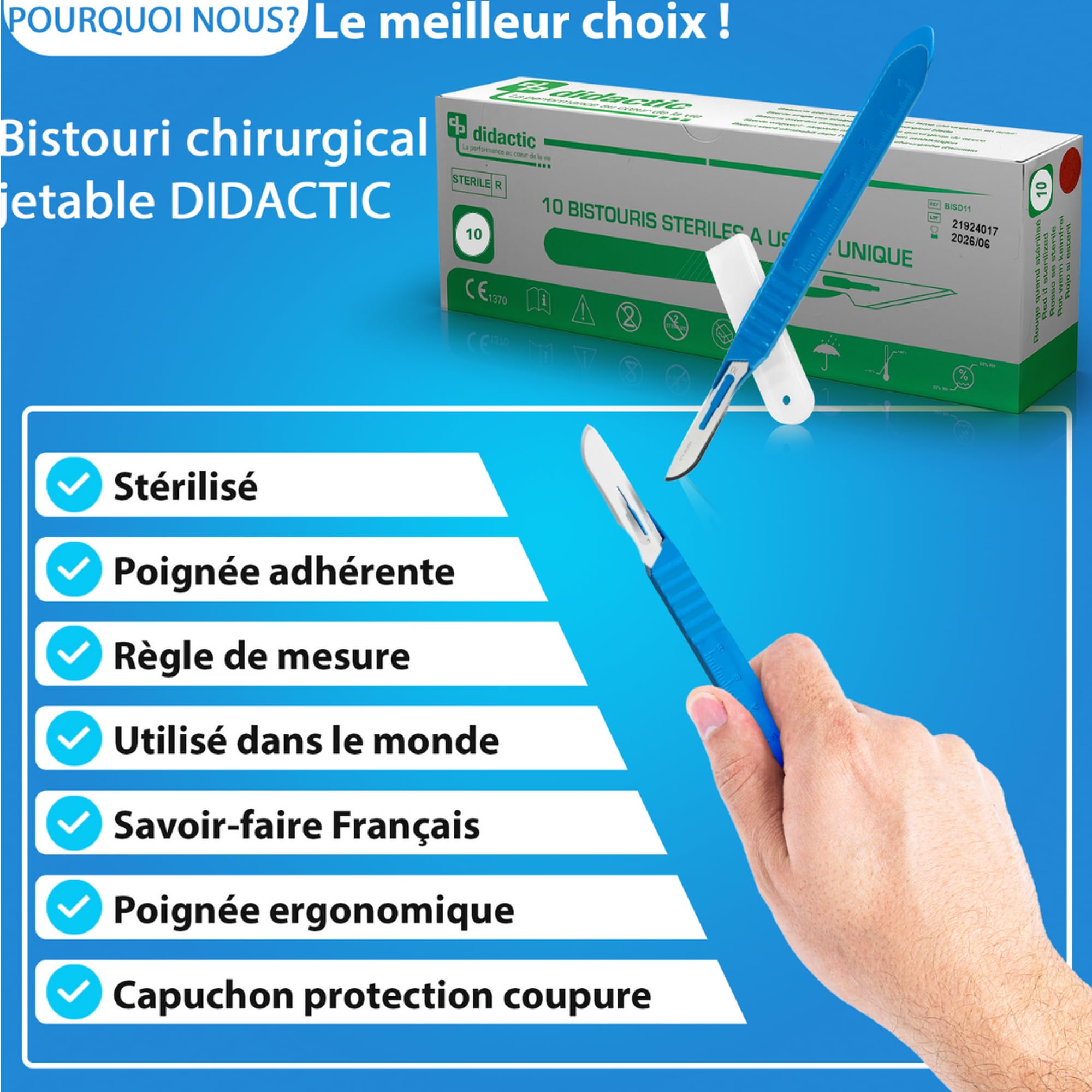 Swann Morton disposable scalpel steriel 0510 10 stuks nr.23