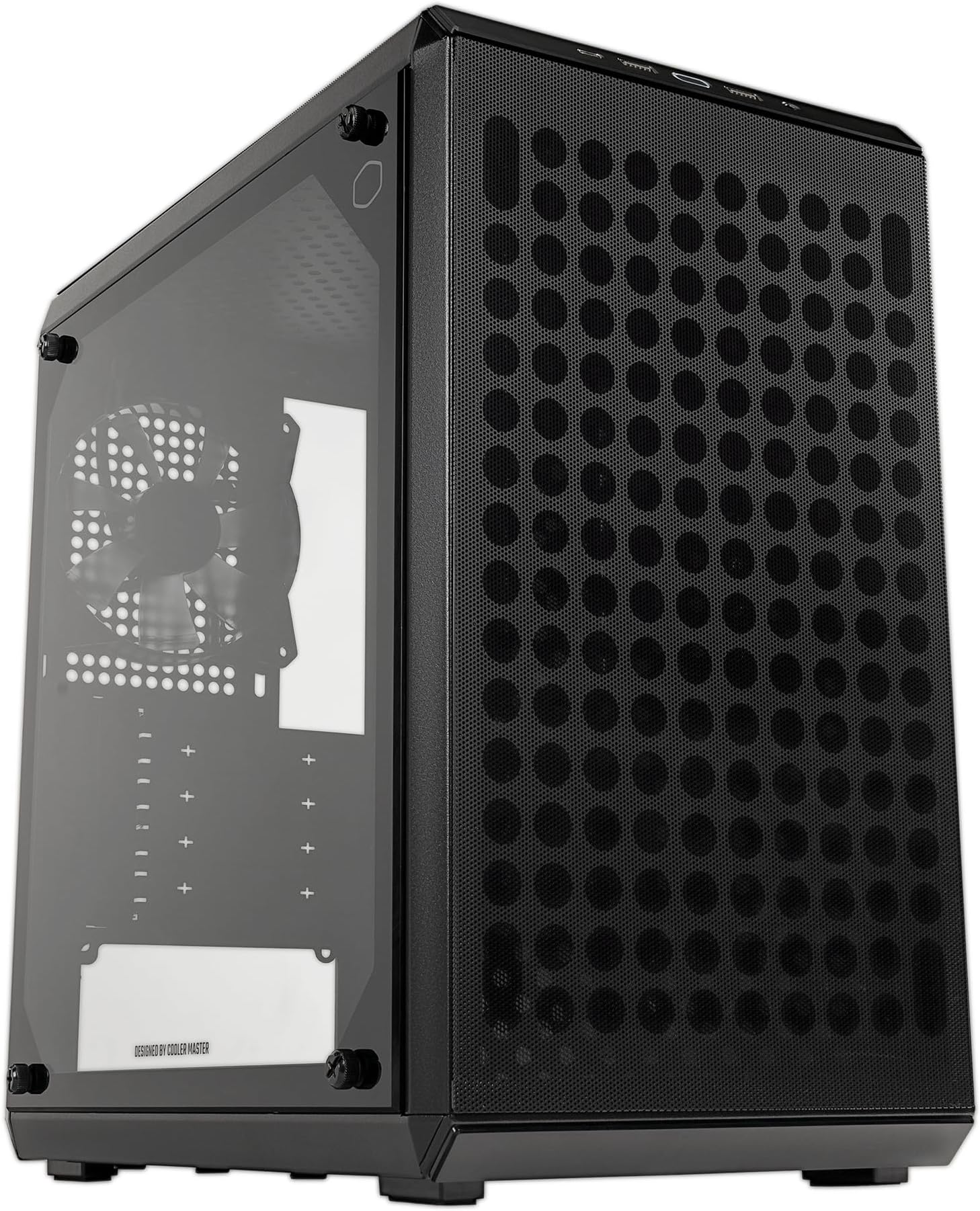 Q300L V2 Micro-ATX Tower, Magnetic Patterned Dust Filter, USB 3.2 Gen 2x2 (20GB), Tempered Glass, CPU Coolers Max 159mm, GPU Max 360mm, Fully Ventilated Airflow (Q300LV2-KGNN-S00)