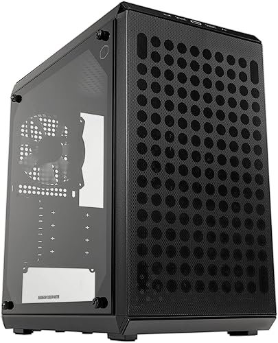 Cooler Master Q300L V2 Torre Micro-ATX, filtro de polvo con patrón magnético, USB 3.2 Gen 2x2 (20 GB), panel de vidrio templado, enfriadores de CPU