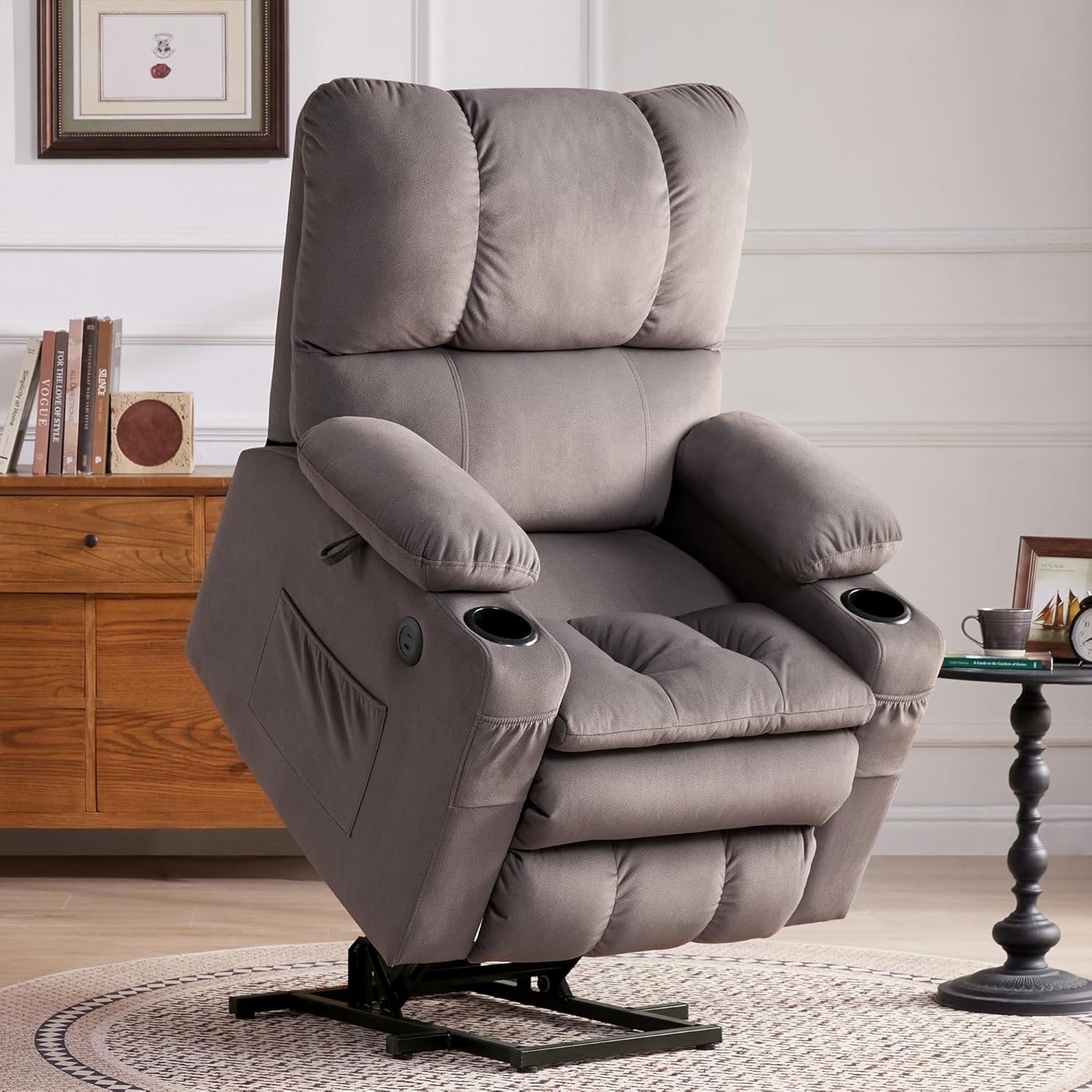 WILLOVE Adjustable Lumbar Lift Chair, Power Recliner Liberia Ubuy
