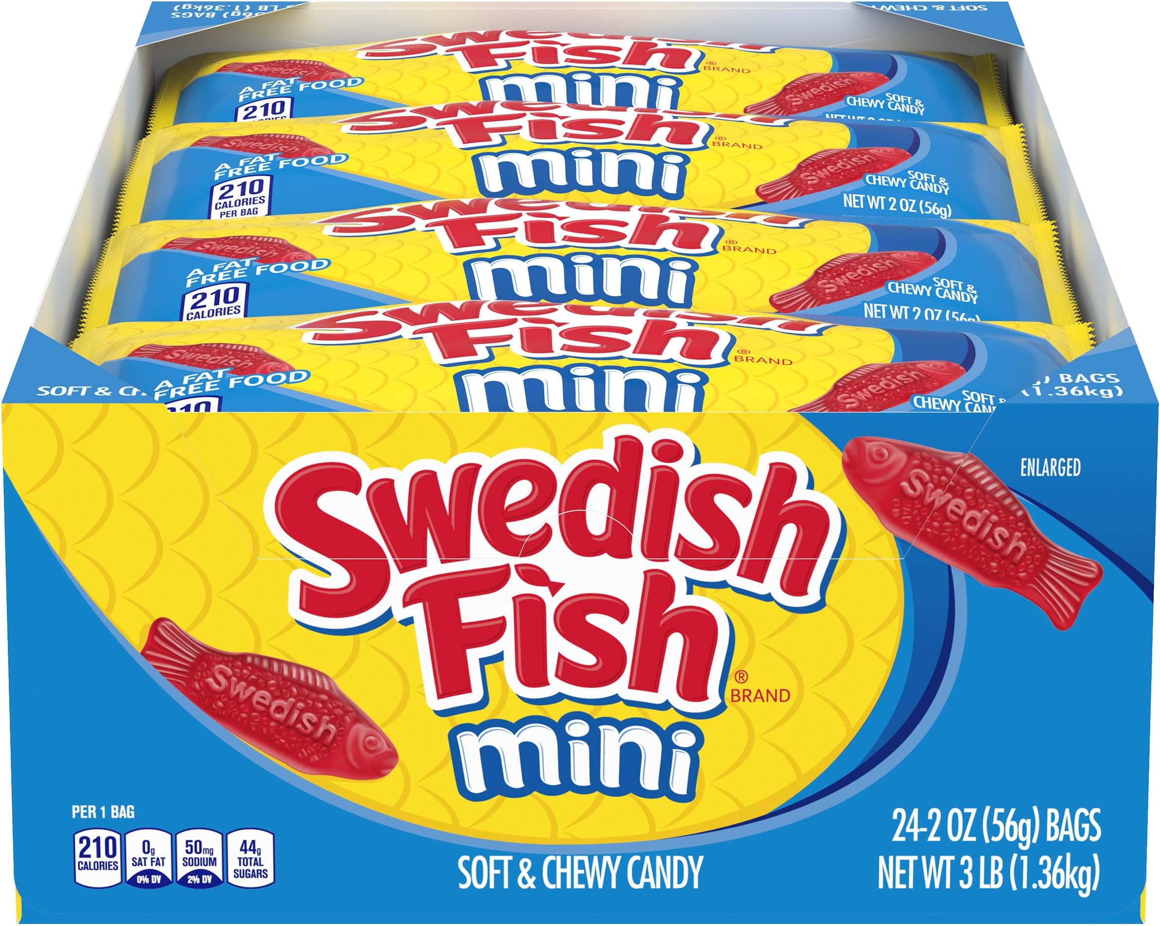 Mini Soft & Chewy Candy, Halloween Candy, 24 - 2 oz Bags