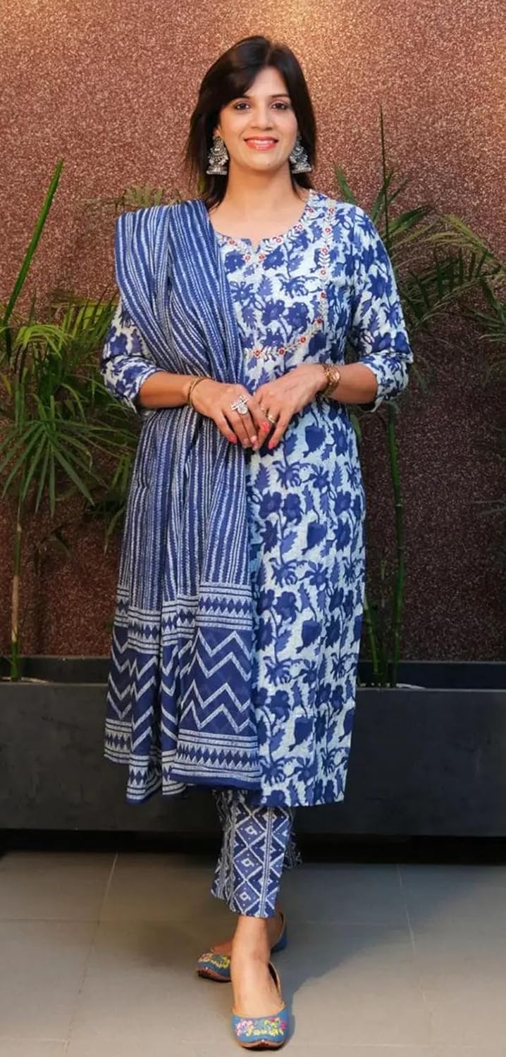 Kurti pour femme - Longue tunique droite ethnique Kurta pour femme