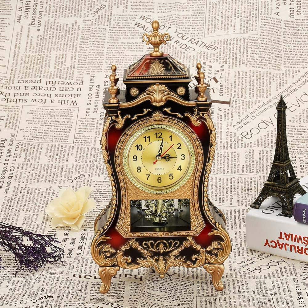 Horloge de table DKD Home Decor Verre Cuivre Aluminium Fer Vintage