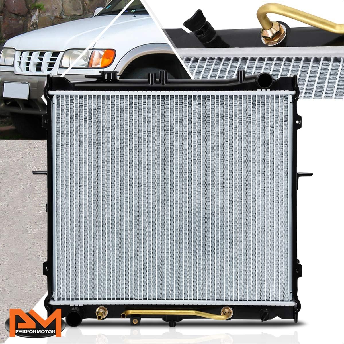 DPI-2057 Full Aluminum Core Cooling Radiator Compatible with 95-01 Sportage 2.0L AT/MT