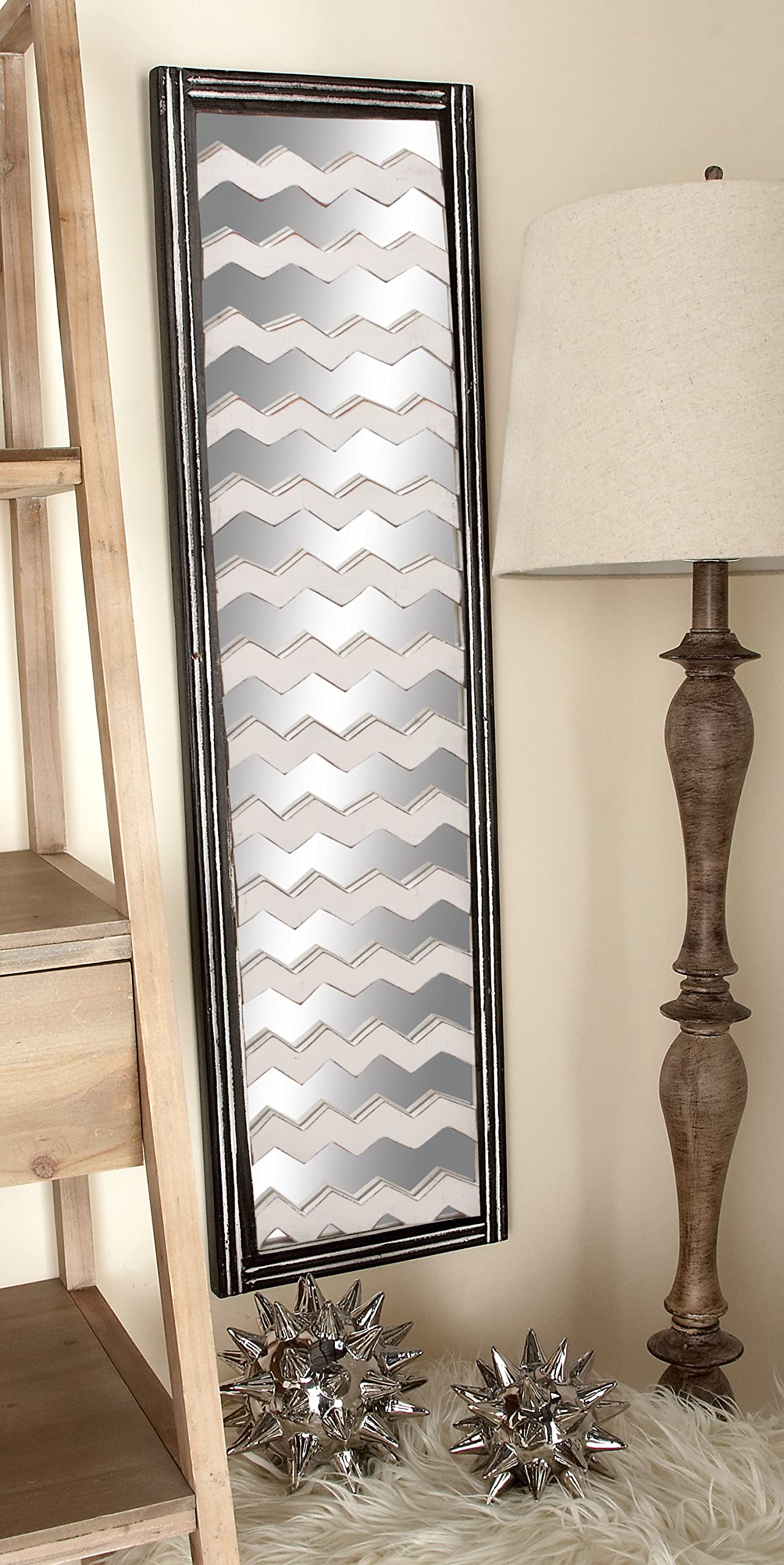 Amazon.com: Deco 79 23712 Wood Mirror Wall Panel, 2 Assorted, 12