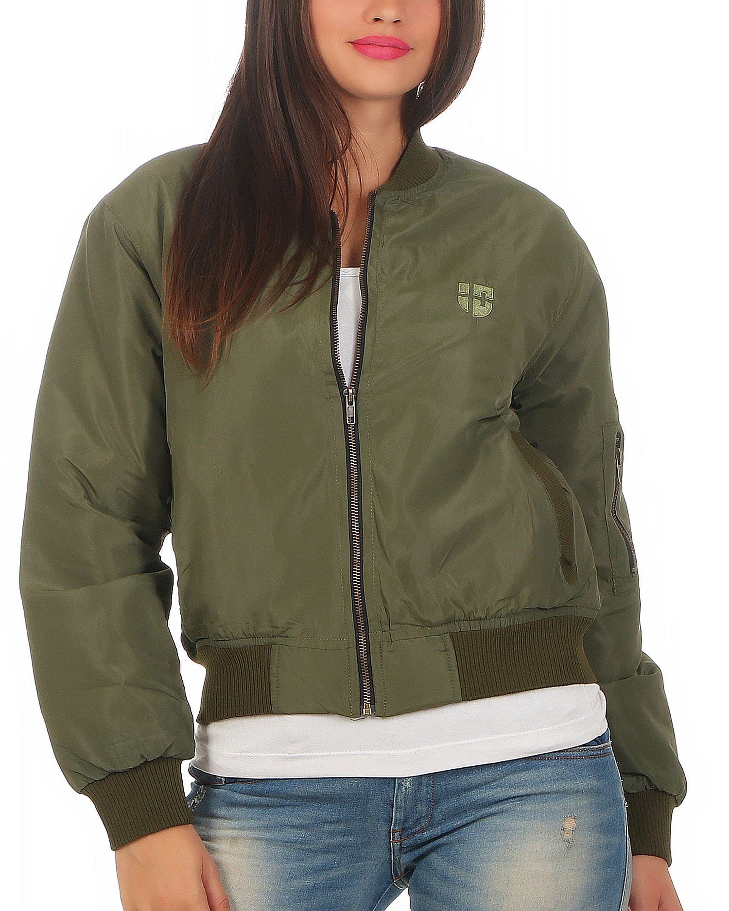Gennadi Hoppe Damen Bomber Jacket Bomberjacke Pilotenjacke