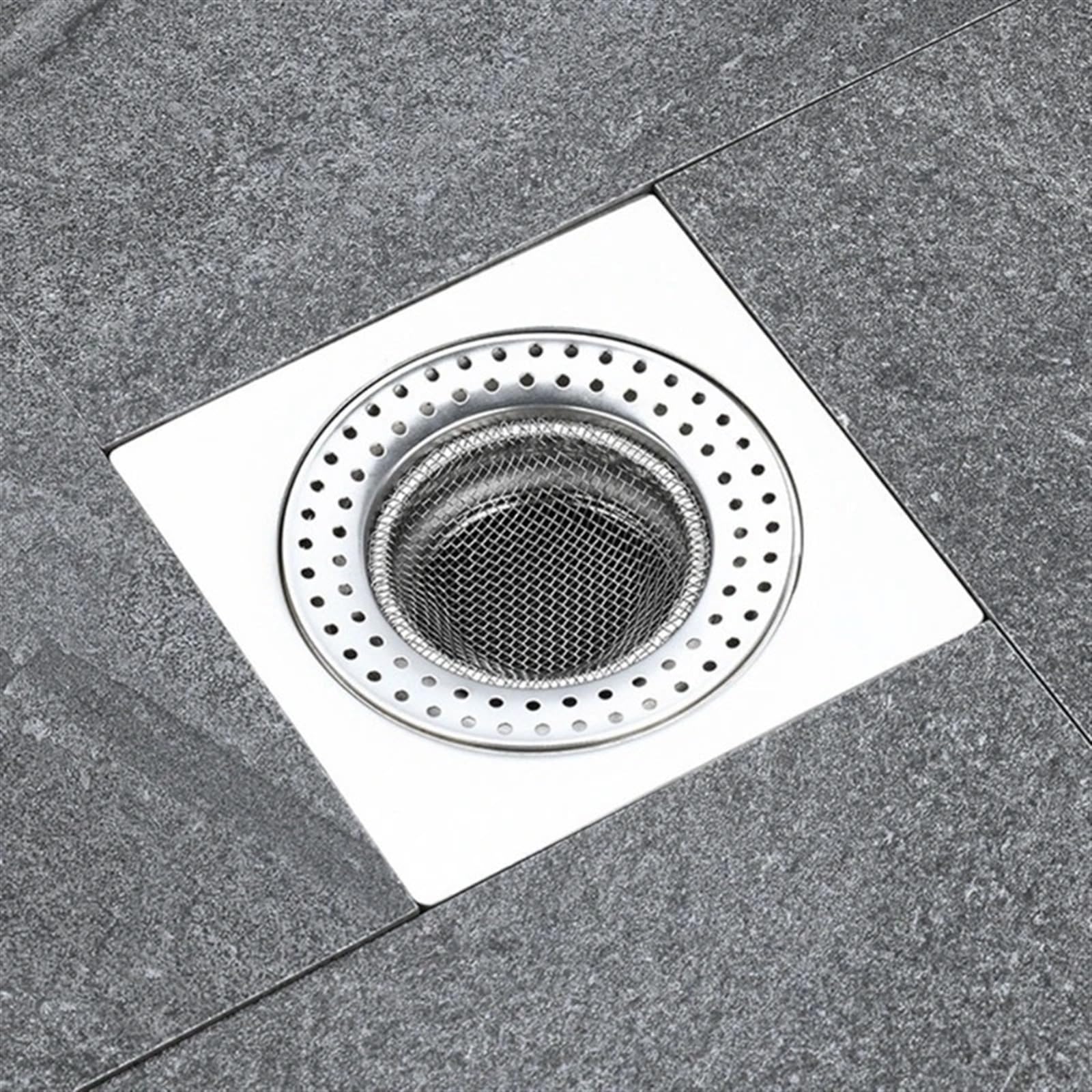 Filtro de Fregadero de Malla antiobstrucción, colector de pelos for Ducha, Tapa de Drenaje, coladores de Drenaje de Piso for baño, bañera, Cocina(90mm)