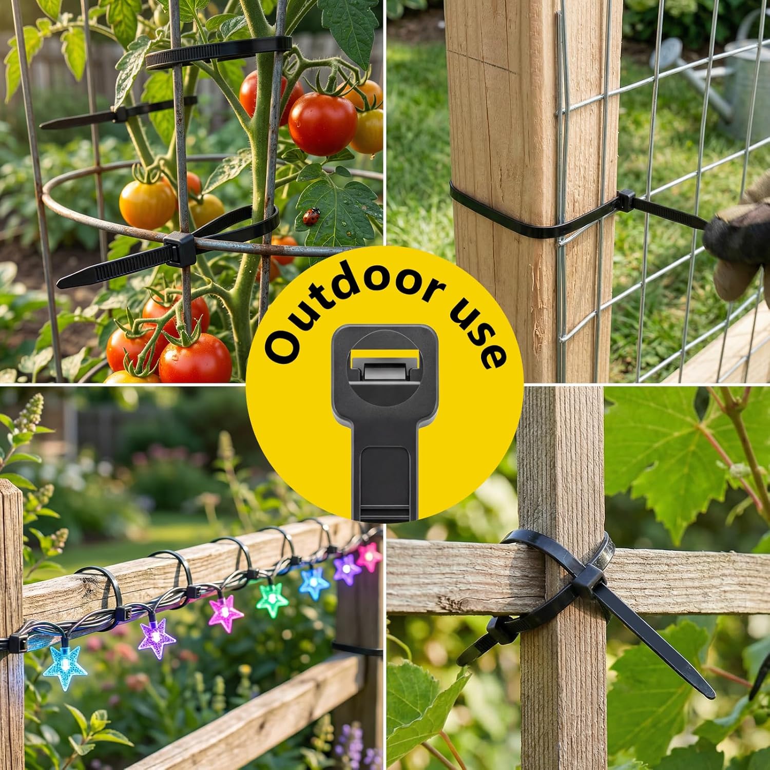 Zip Ties Assorted Size,10+12+14+16+18 Inch,120 LBS Tensile Strength Heavy Duty Cable Wire Ties With Self-Locking Adjustable More Durable Nylon Tie Wraps for Indoor Outdoor（500 Pack）