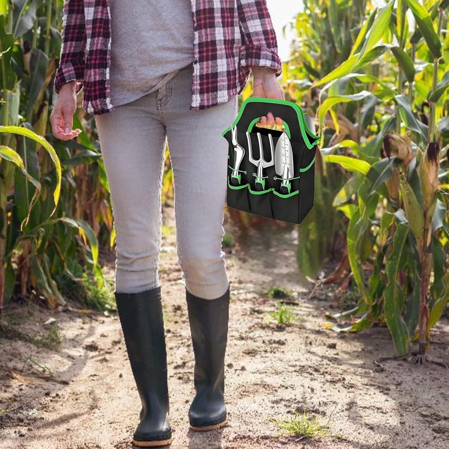 Garden Tools 8-Piece, Gardening Hand Tools, Gardening Tools Set Cultivators with Rust-Proof,Stainless Steel, Aluminum Alloy Material, Gardening Supplies Set Ideal Gift