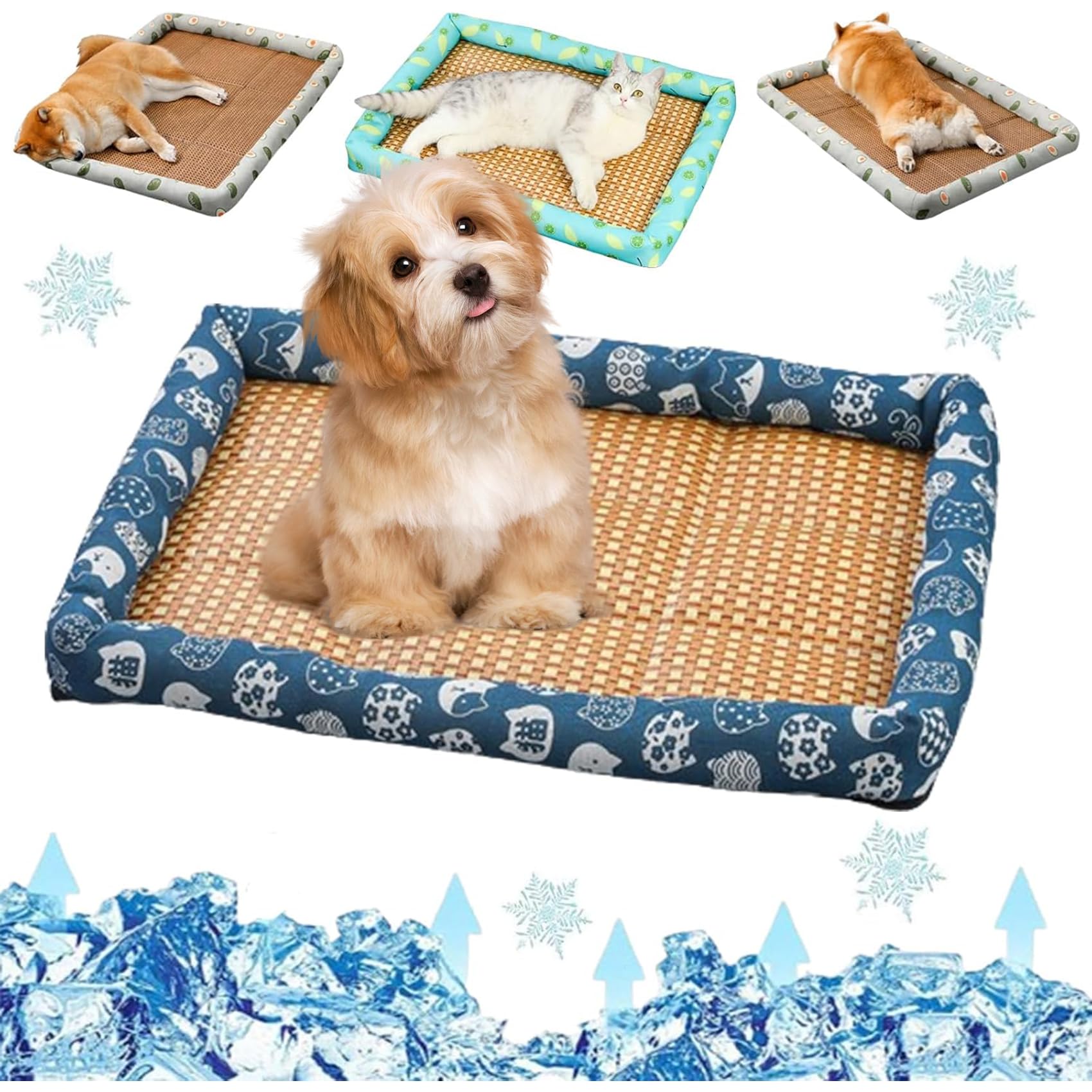 Nid confortable pour une utilisation estivale : lit en rotin rafraîchissant pour chat et chien