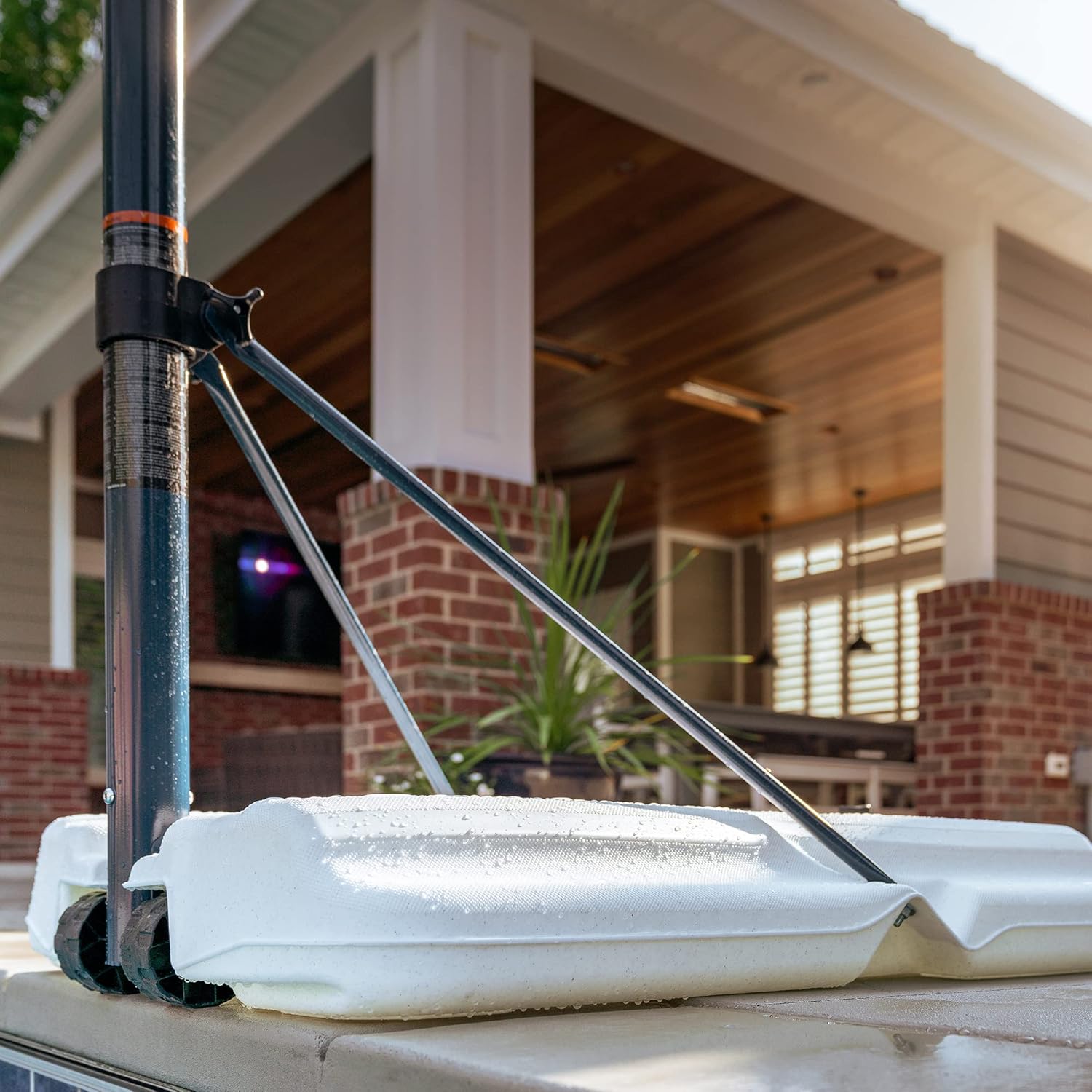 Lifetime 1306 Pool Side Height Adjustable Portable Basketball System, 44 Inch Backboard : Everything Else