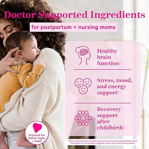 Miniatura 3 de Pink Stork - Postnatal total DHA Vitaminas de apoyo para el posparto y lactancia nutrientes para la mamá y el bebé vitaminas prenatales para después