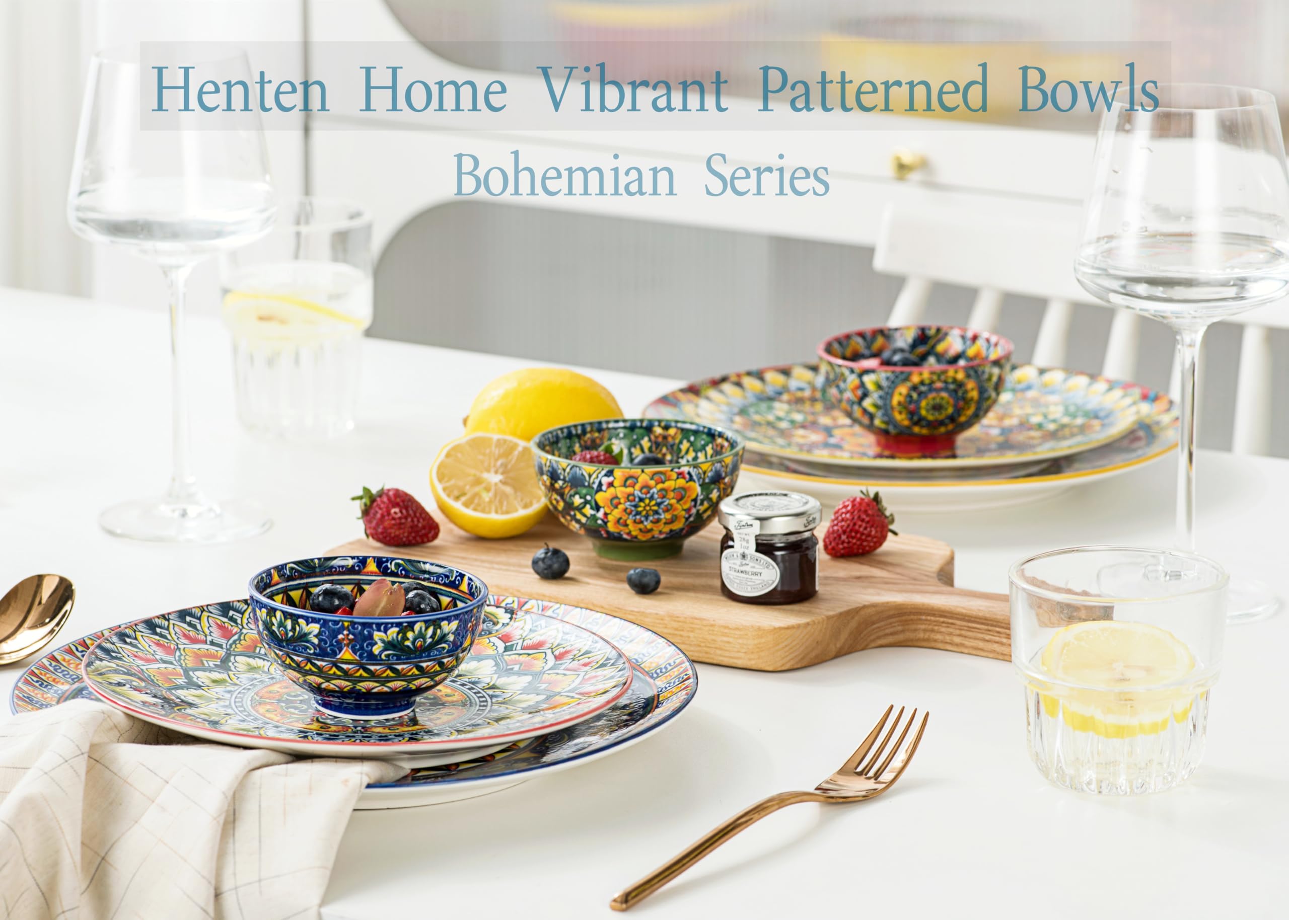 Set 6 Ciotoline In Ceramica Colorate | Per Dessert, Snack, Salse | Stile Boho Lavabili - Foto 5