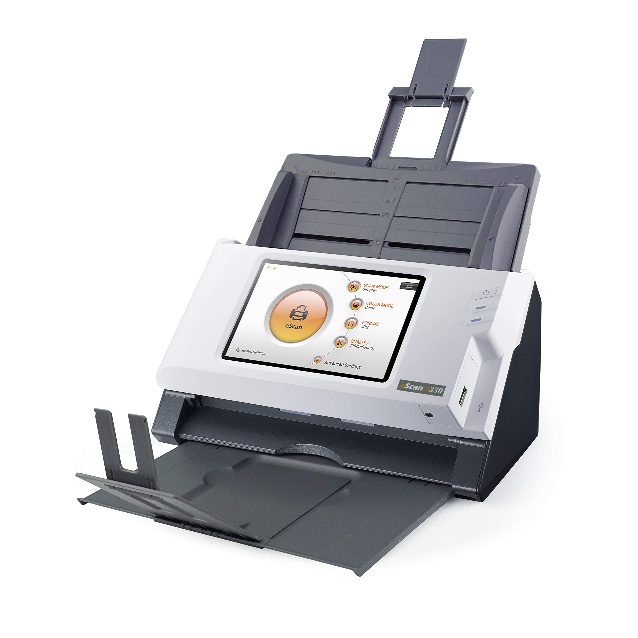 Plustek Escan A350 Essential AdF-Scanner 600 X 600 Dpi A4 Schwarz - Wei? (0286)