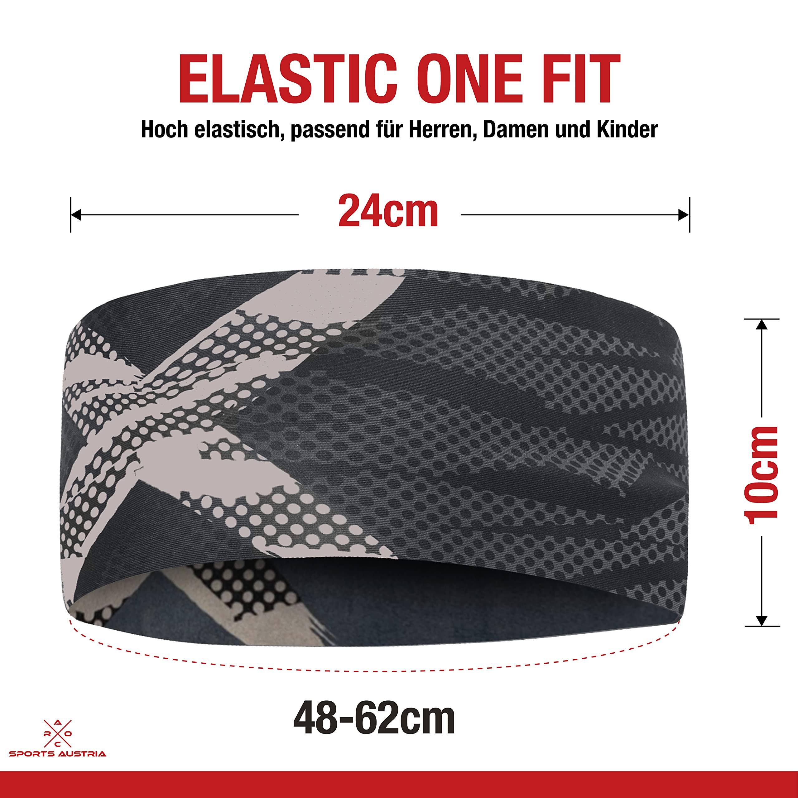Fascia per capelli, leggera, elastica, ad asciugatura rapida, paraorecchie, fascia per il sudore, fascia per capelli, fascia per capelli, fascia per la testa, per escursioni, corsa, ciclismo, sci