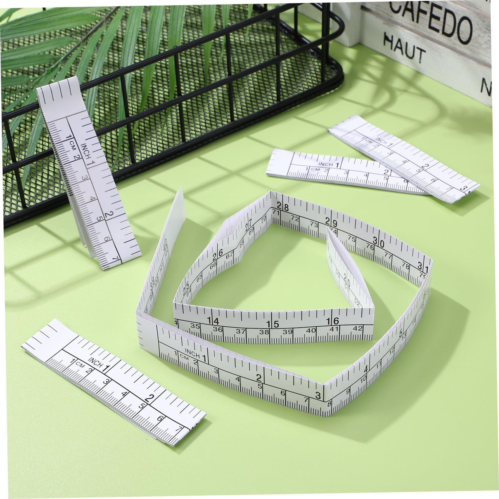 25pezzi Carta Riutilizzabile Ruler Measuring Tool Per Ingegneri e Designer Facile Da Leggere e Scrivere Misurazioni Metriche e Imperiali Alta Precisione