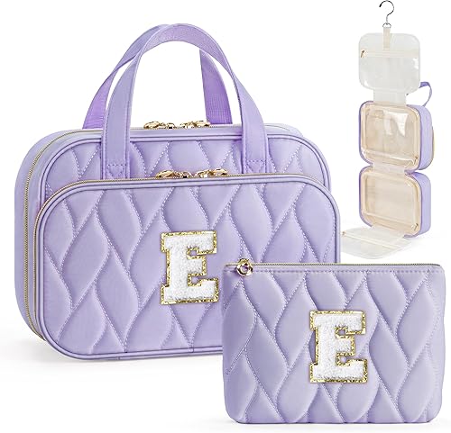 Miniatura 28 de YOOLIFE Neceser de viaje – Neceser colgante para mujer, bolsa de aseo de viaje personalizada de gran capacidad y bolsa de maquillaje, organizador