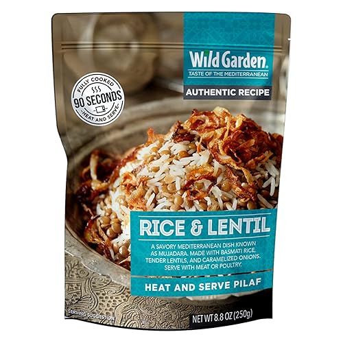 Miniatura 8 de Wild Garden Caliente y sirva pilaf, eneldo y fava, completamente cocido, listo para comer, apto para microondas, 8.8 onzas, paquete de 6