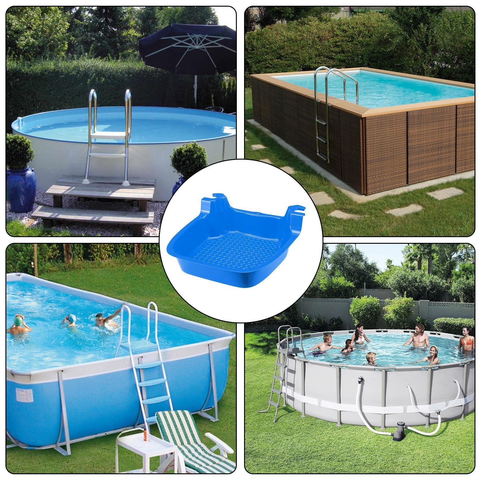 Pediluvio Da Piscina Pediluvio Sicuro Resistente agli Agenti Atmosferici | Vassoio Pediluvio da Piscina Per Spa Spiaggia Esterno Casa Salone Recupero Post-Nuoto Post-Allenamento Uomo Donna