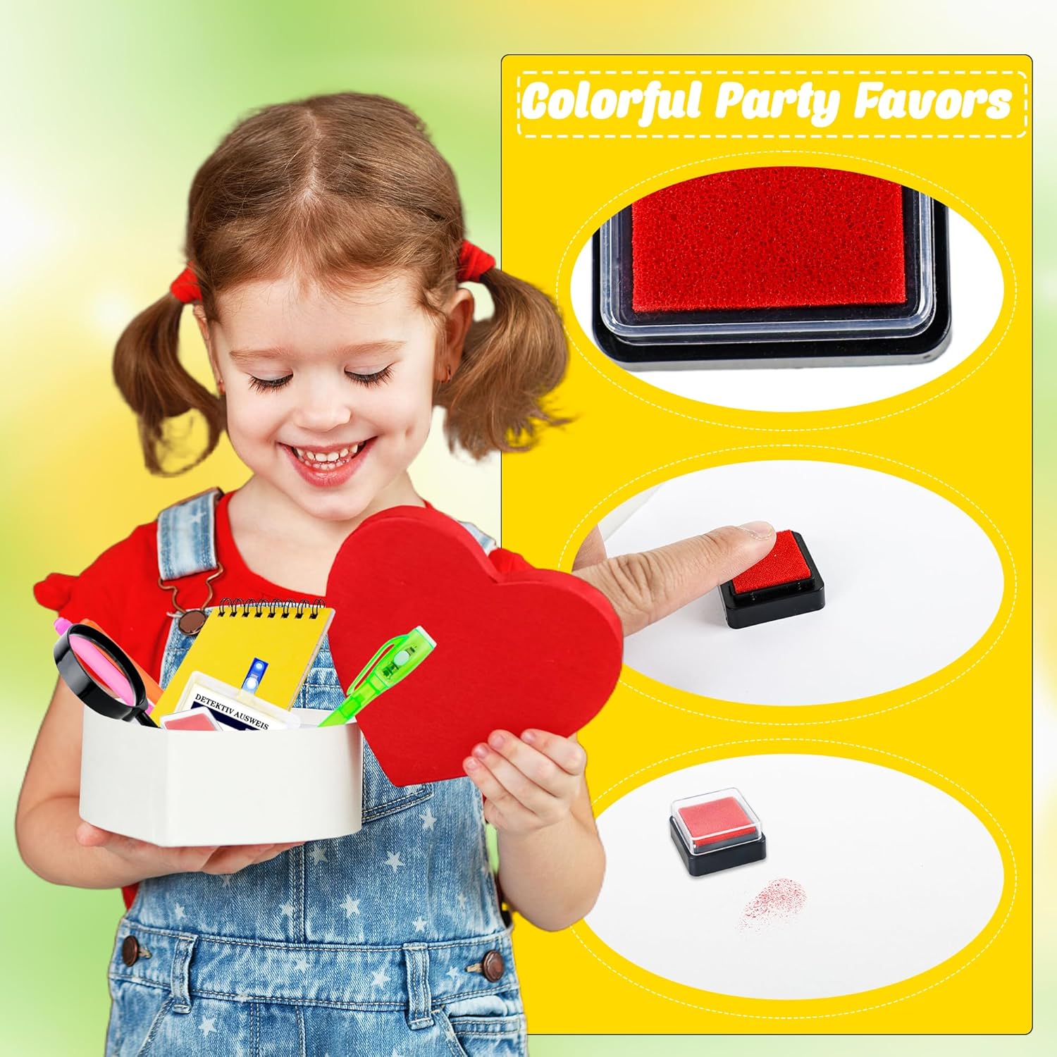 70 Pcs Detective Party Favors Invisible Ink Pen with UV Light Notebook Set Spy Magic Pen Agent Name Tag Magnifying Glass Ink Pad for Kid Spy Escape Room Party Favors Goodie Bag Stuffers