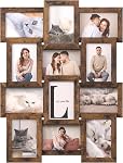 SONGMICS Collage Cadres d'image, 4x6 pour le décor mural 9 Pack, Assemblage requis, Encre noire URPF029B01