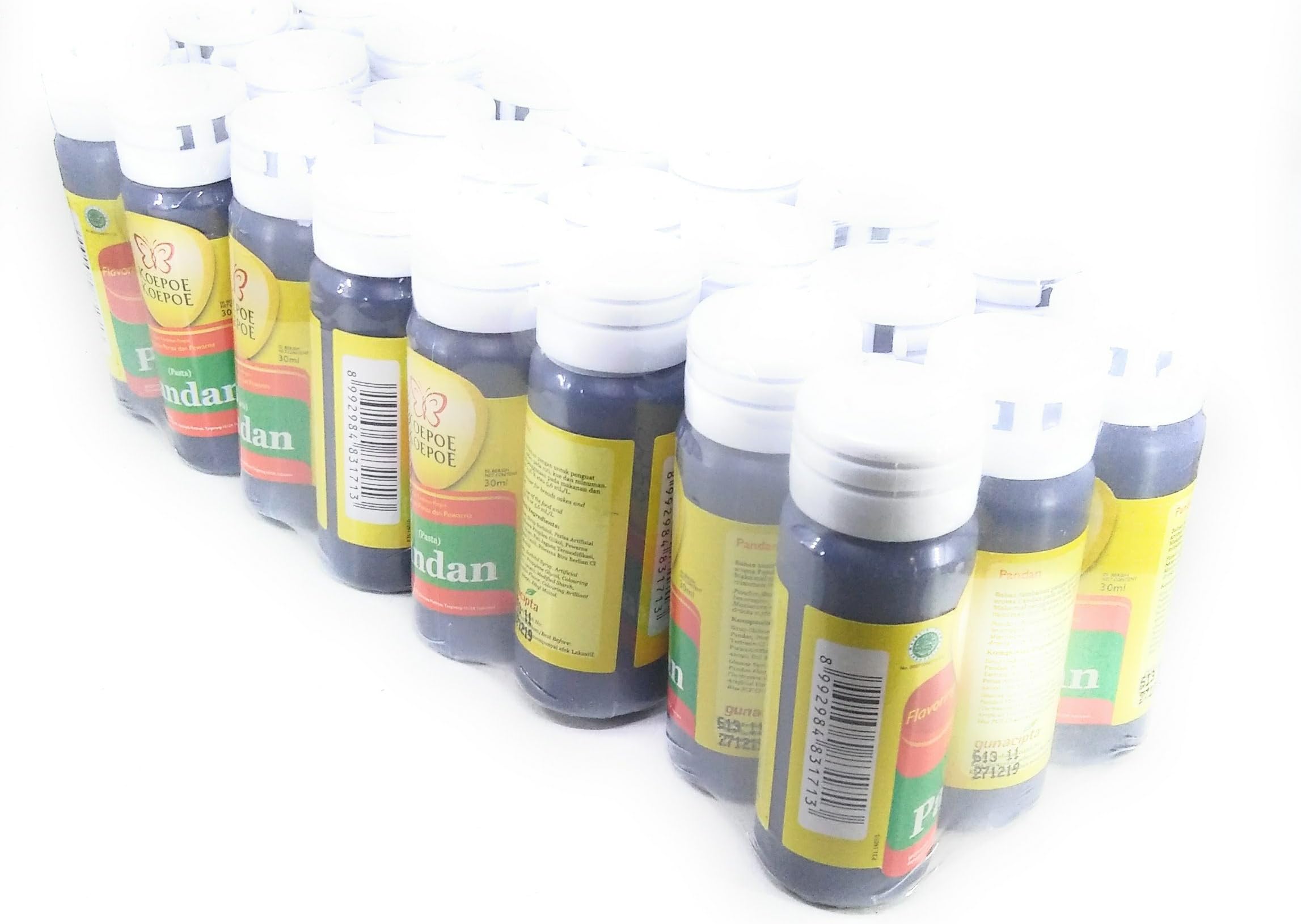 Koepoe-koepoe Pandan Paste, 30ml (Pack of 24)