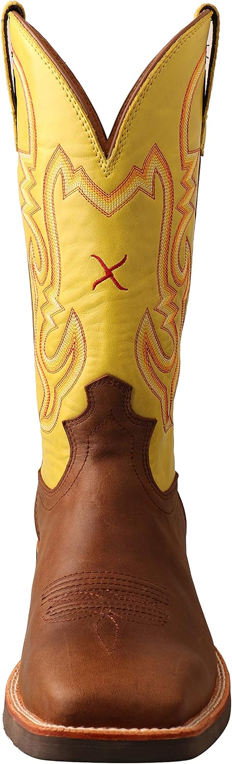Twisted X Men's Ruff Stock Western Boot Broad Square Toe - Mrs0067