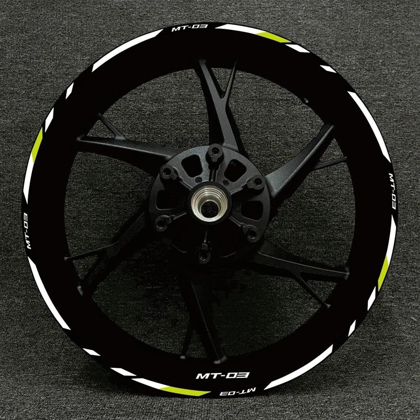 Stickers Motorcycle Reflective Rim Stripe Stickers Edge 1 Set for Yamaha MT-03 MT 03 Mt03(Style 23)