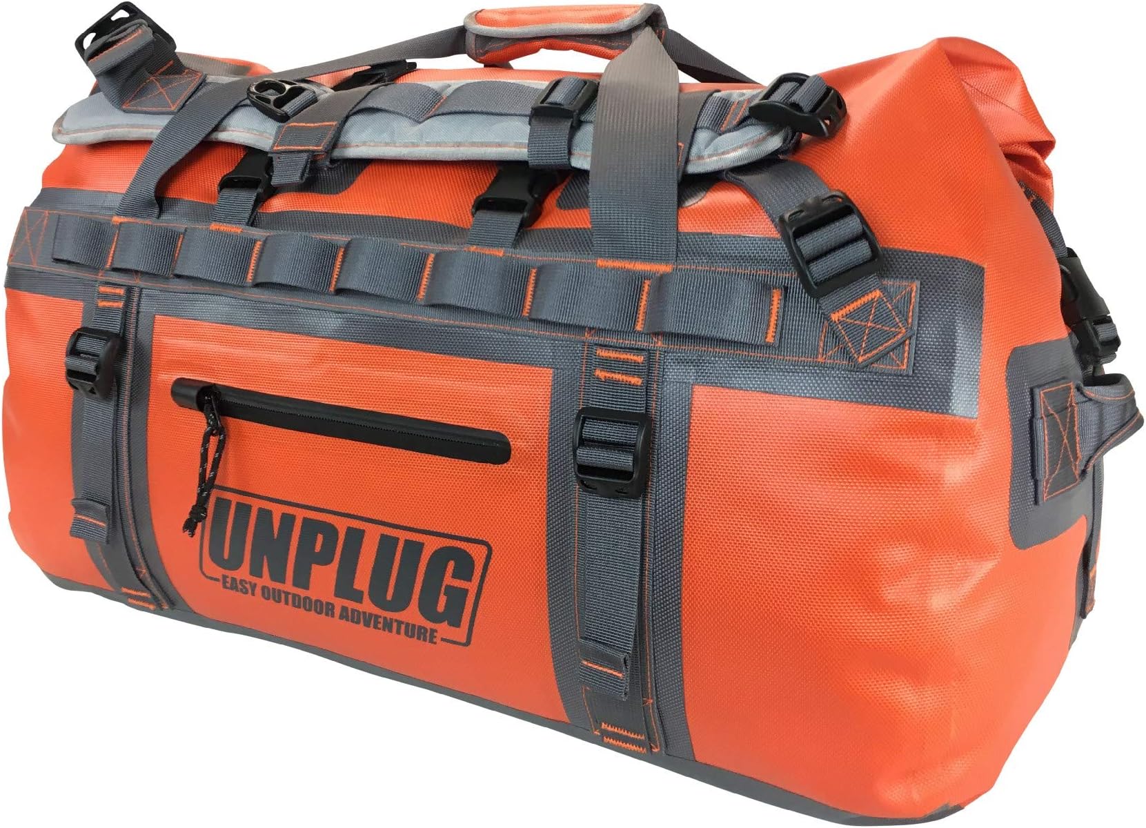 Unplug Ultimate Adventure Bag | 1680D Heavy Duty Waterproof Bag | Large Travel Duffle Bag which can be Used for Camping, Motorcycling, Boating, or Hunting