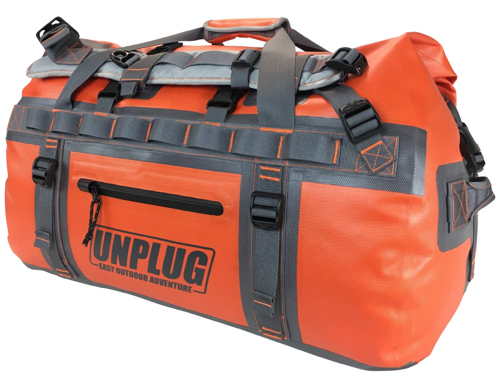 Unplug Ultimate Adventure Bag -1680D Bolsas Impermeables Viaje de Alta Resistencia para Camping, Bolsa Seca para Moto, Bolsas Impermeables para navegar, Mochila Impermeable, Duffle Bag táctica