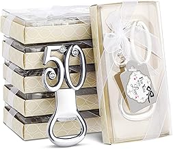 24 Pcs Silver Bottle Opener 50th Birthday Party Favors for Guests 50th Anniversary Favors 50th Birthday Souvenirs Party Decor 50 Wine Beer Opener Wedding Gift for Wedding Party Birthday Decorations