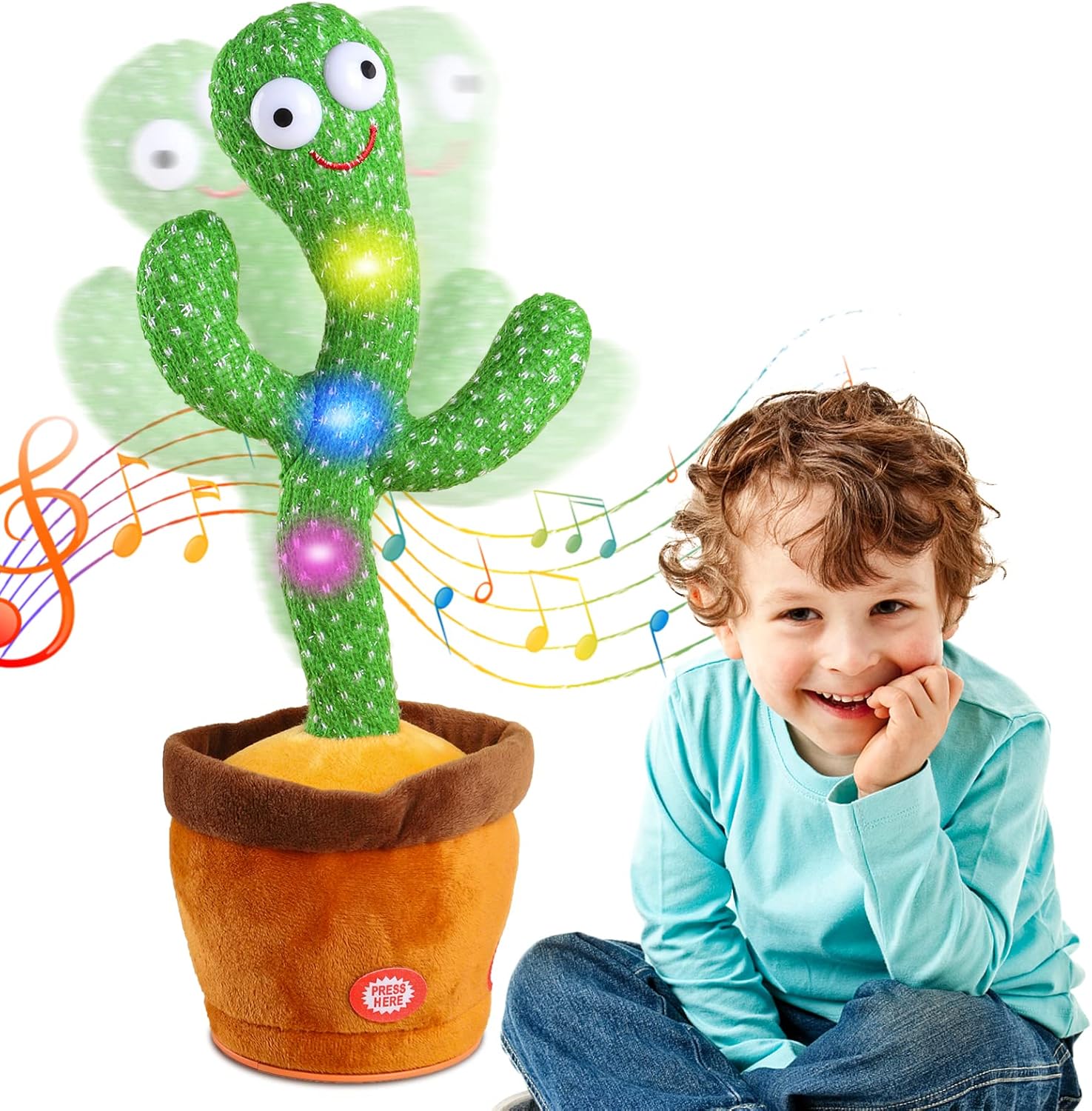 Baby Toys Dancing Talking Singing Cactus for Boys Girls