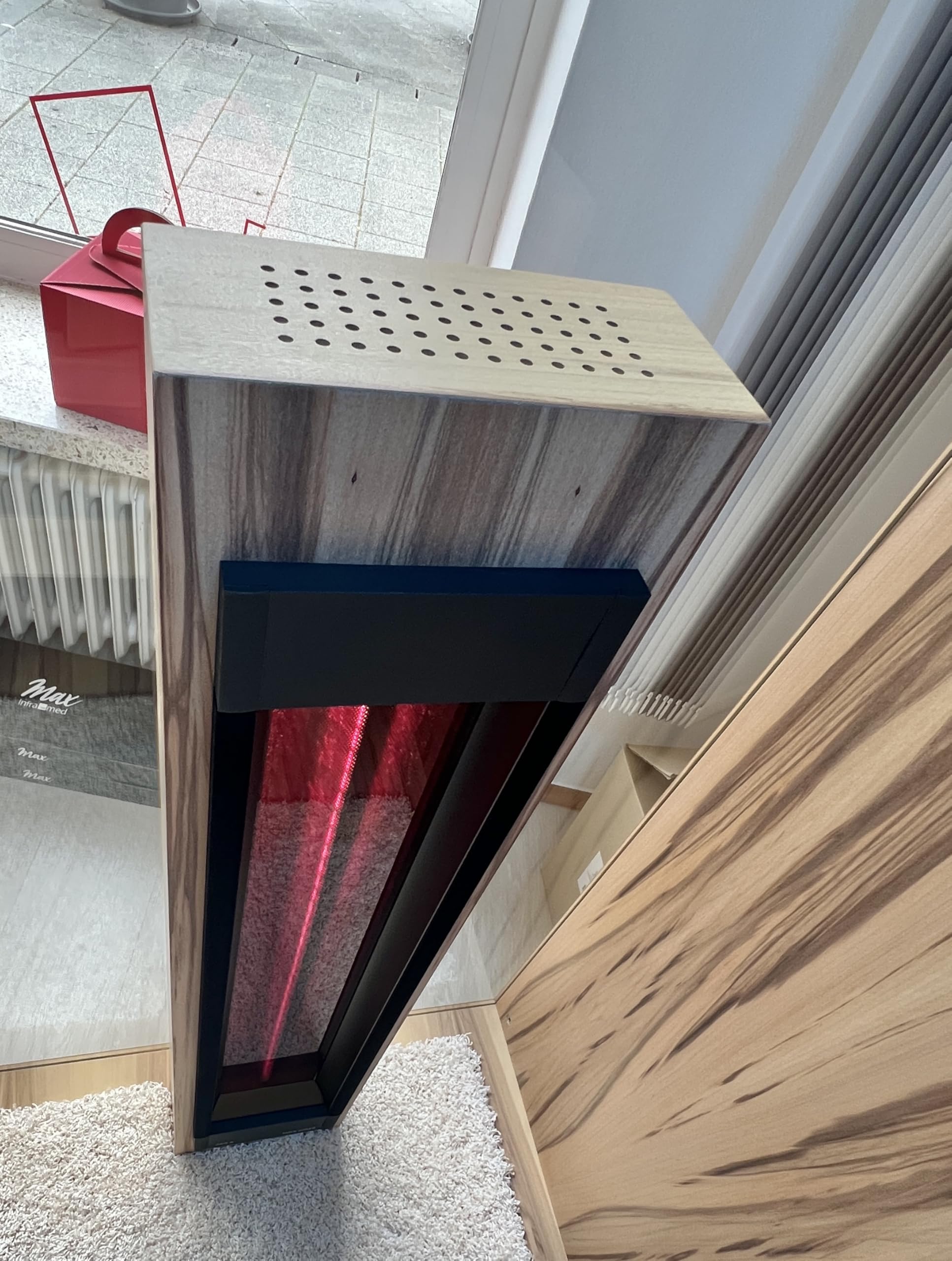 Sale B-Ware - Foco infrarrojo para sauna (750 W, para cabina de infrarrojos, para cabina de infrarrojos, cabina de calor, cabina de tumbona, foco de luz roja