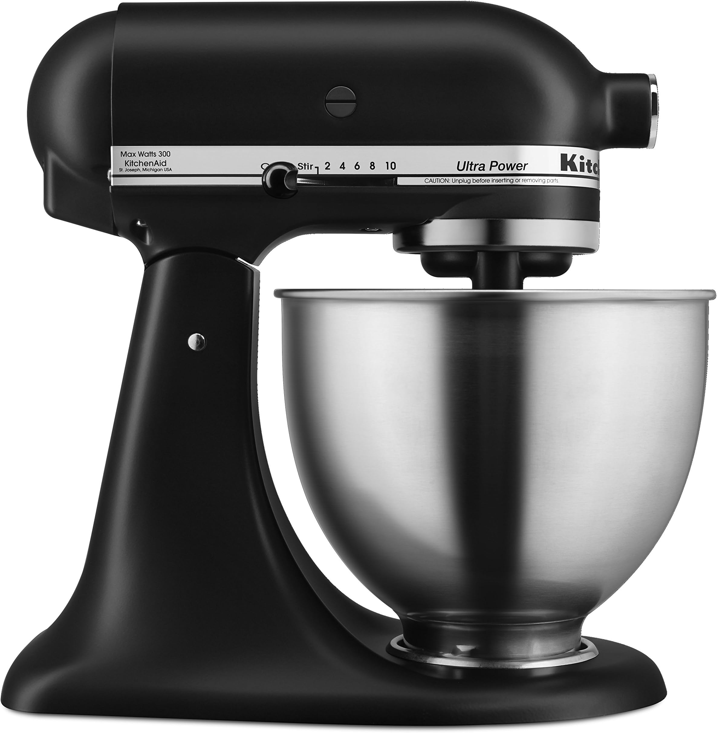 KitchenAid KSM95BM Ultra Power Stand Mixer, 4.5 Qt, Matte Black