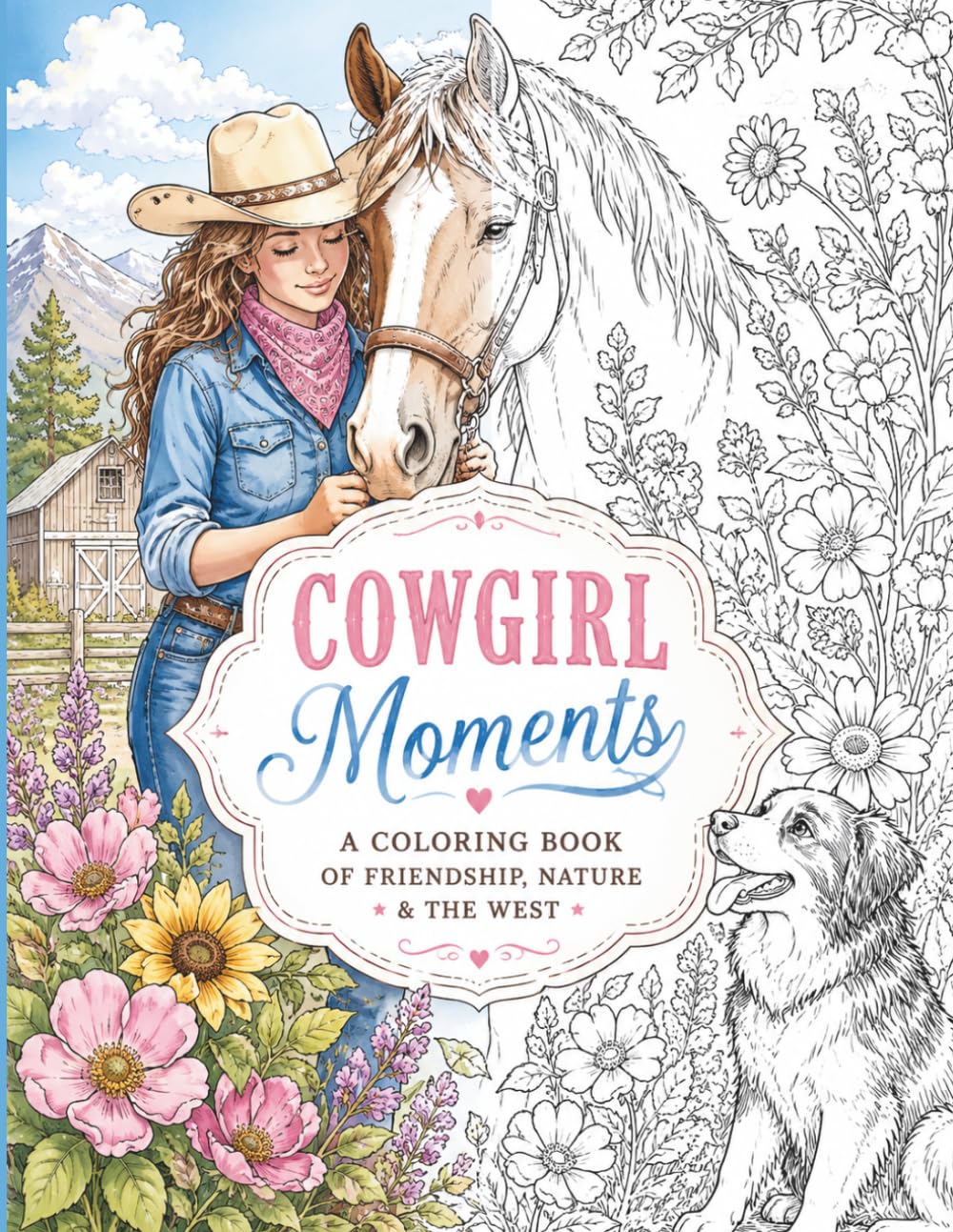 Cowgirl Moments Coloring Book