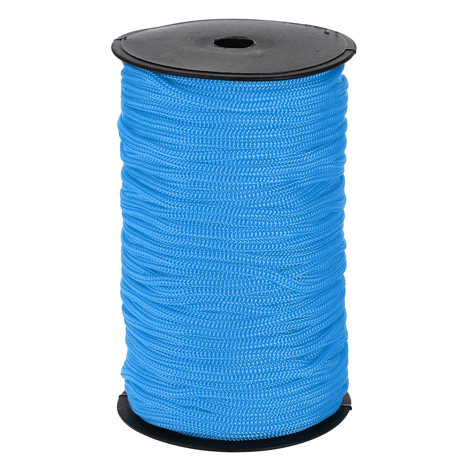 sourcing map 5mm Polypropylene Rope Braided Ropes, 100m Nylon Rope Hollow Utility Cord for Clothesline, Camping, Hiking, Outdoor, Lake Blue โ image 1