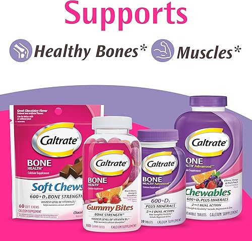 Miniatura 9 de Caltrate 600 Plus D3 Suplemento de calcio y vitamina D, suplementos para la salud ósea para adultos, 60 unidades