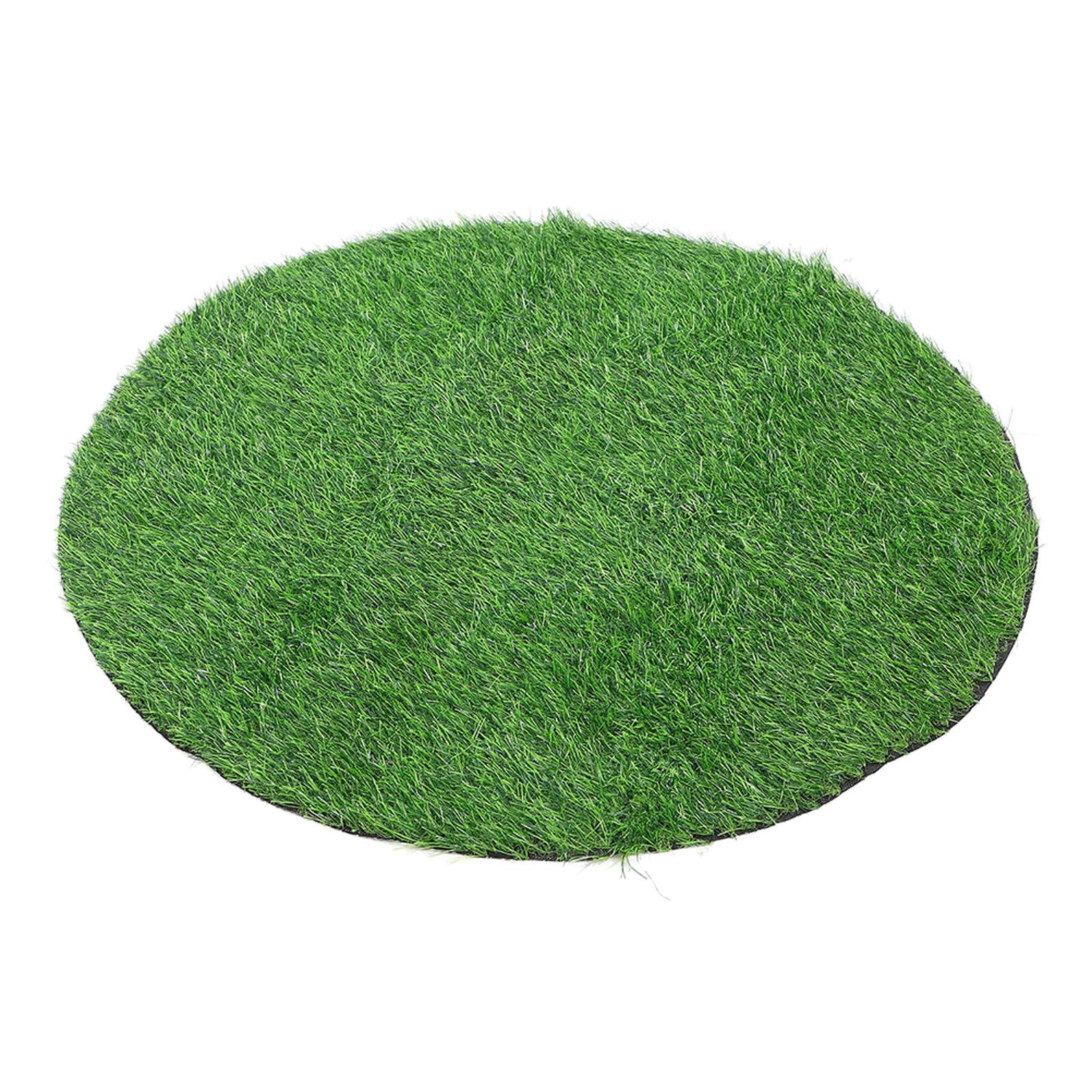 Tapis de gazon synthétique rond 100 cm de 25 mm épaisseur plastique réaliste