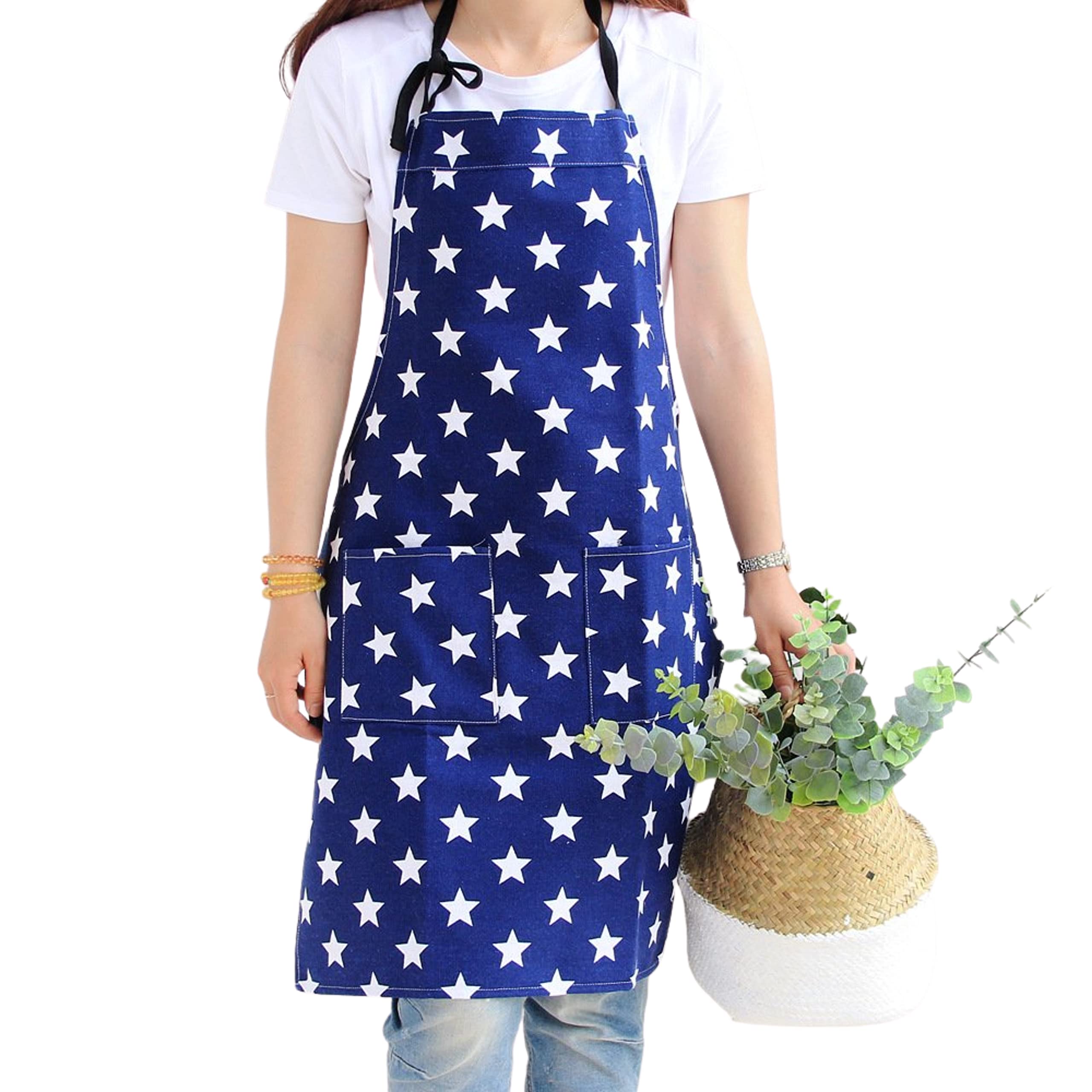 See full amazon price history chart for SAMI STUDIOS 100% Cotton Adjustable Bib Cooking Kitchen Aprons Sparkling Stars With Large Pockets, BBQ Drawing Dishwashing Baking Grill Restaurant For Men & Women UNISEX Washable 70x80 Cms Navy SAMI STUDIOS 100% Cotton Adjustable Bib Cooking Kitchen Aprons Sparkling Stars With Large Pockets, BBQ Drawing Dishwashing Baking Grill Restaurant For Men & Women UNISEX Washable 70x80 Cms Navy (B09XN7PYXD) Amazon Price History, Amazon Price Tracker