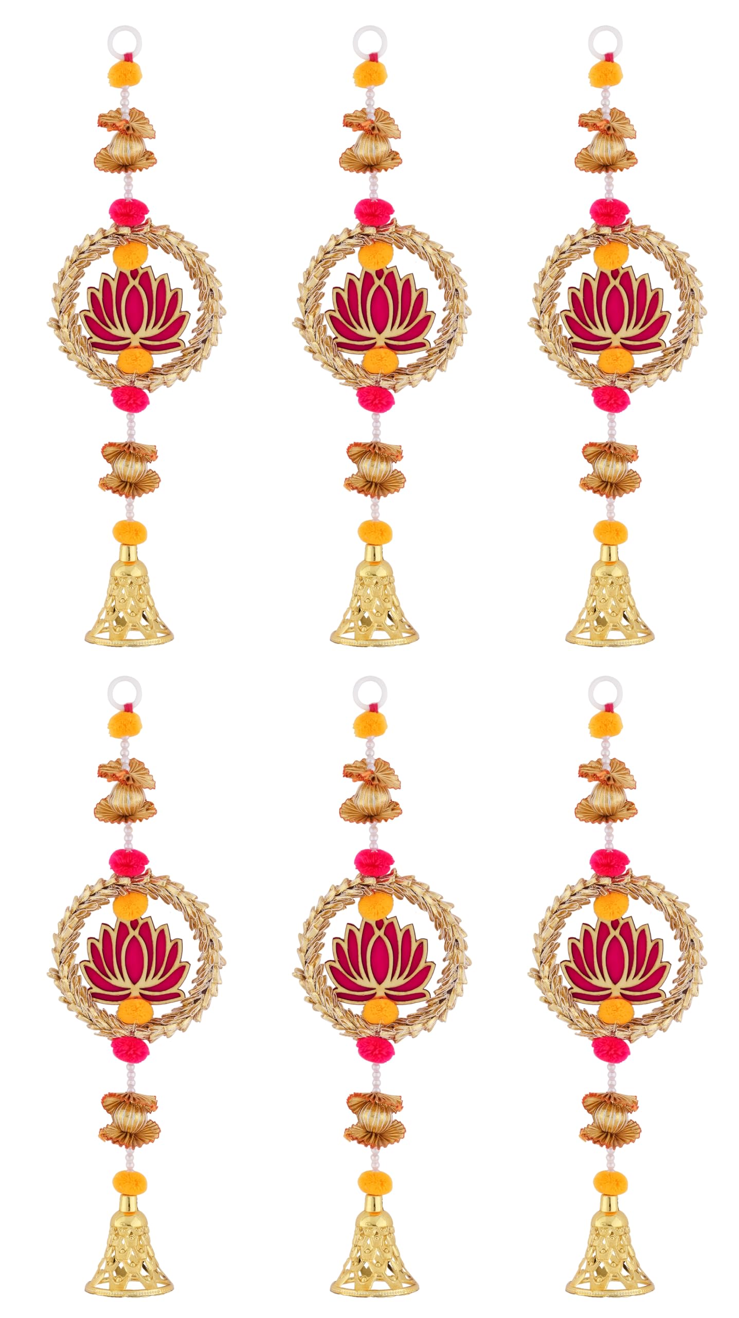 Handmade Lotus Wall Hangings - Diwali Decor -15 Handmade Lotus Wall Hangings - Diwali Decor -15