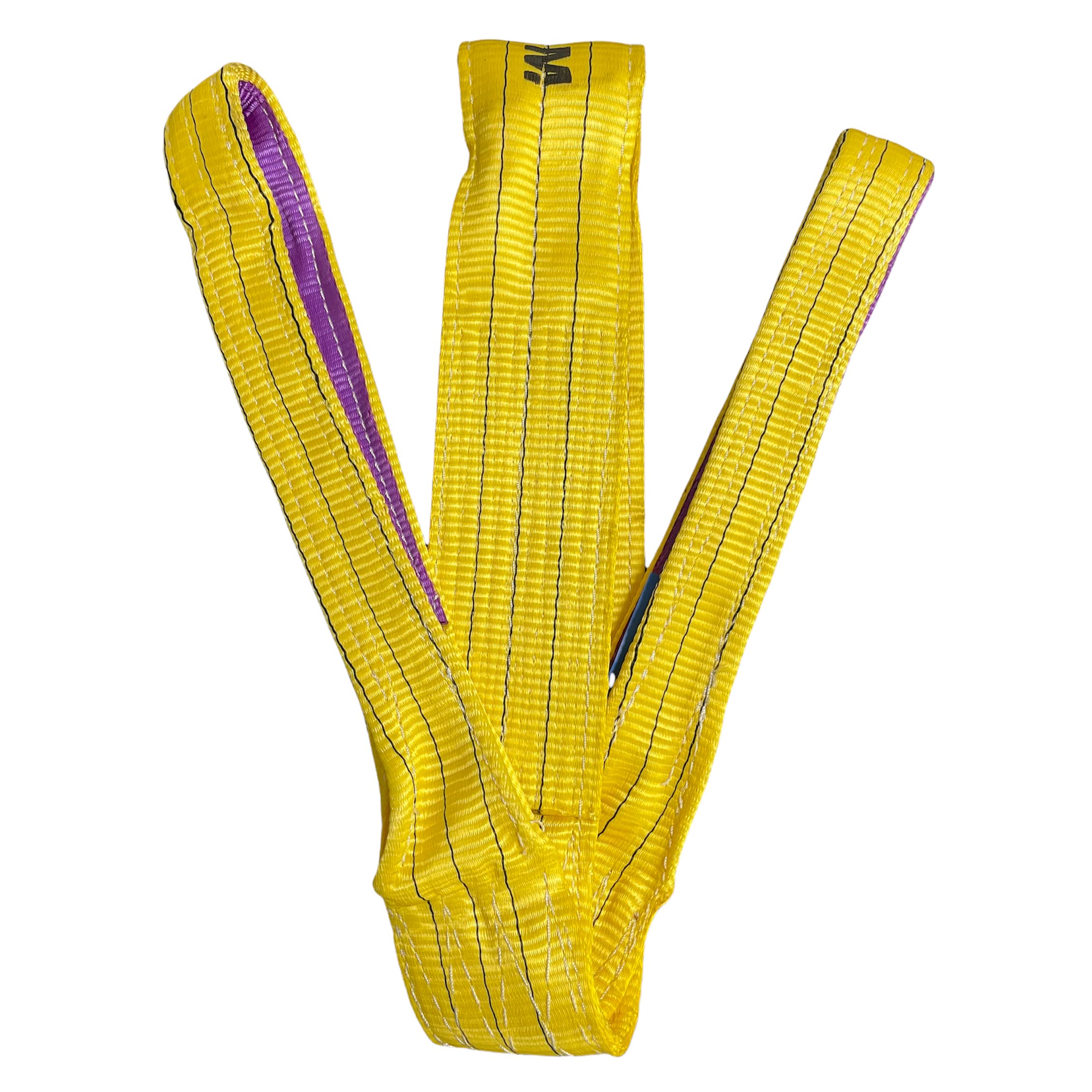 Fascia Cinghia di Sollevamento Portata da 2000 a 6000 Kg Alta Tenacità Imbragatura per carichi (6 Metri, Gialla - Portata 6000 Kg)