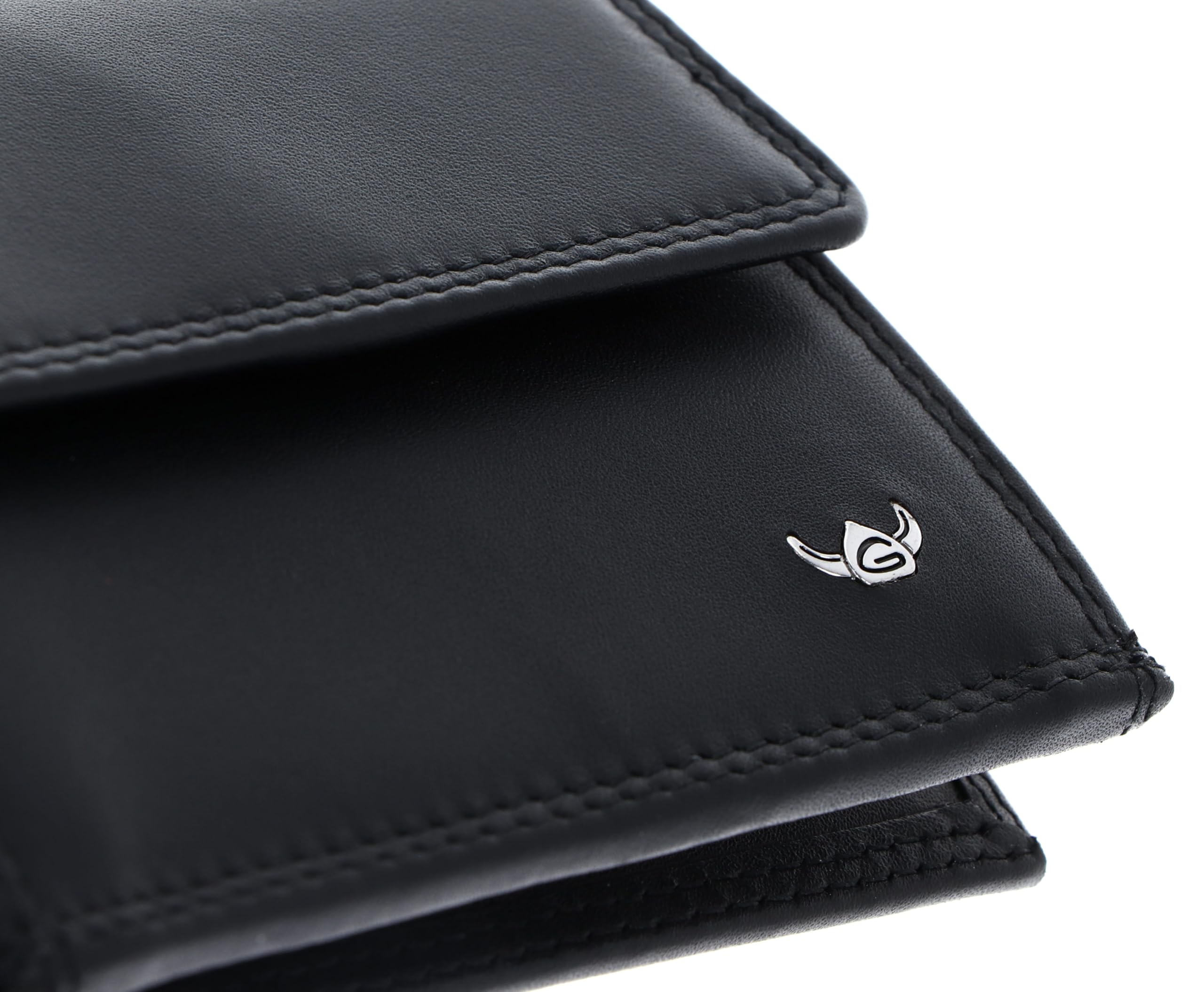 Golden Head Leder Geldbörse Geldklammer Polo RFID Protect Clip-Scheintasche 1921 Schwarz