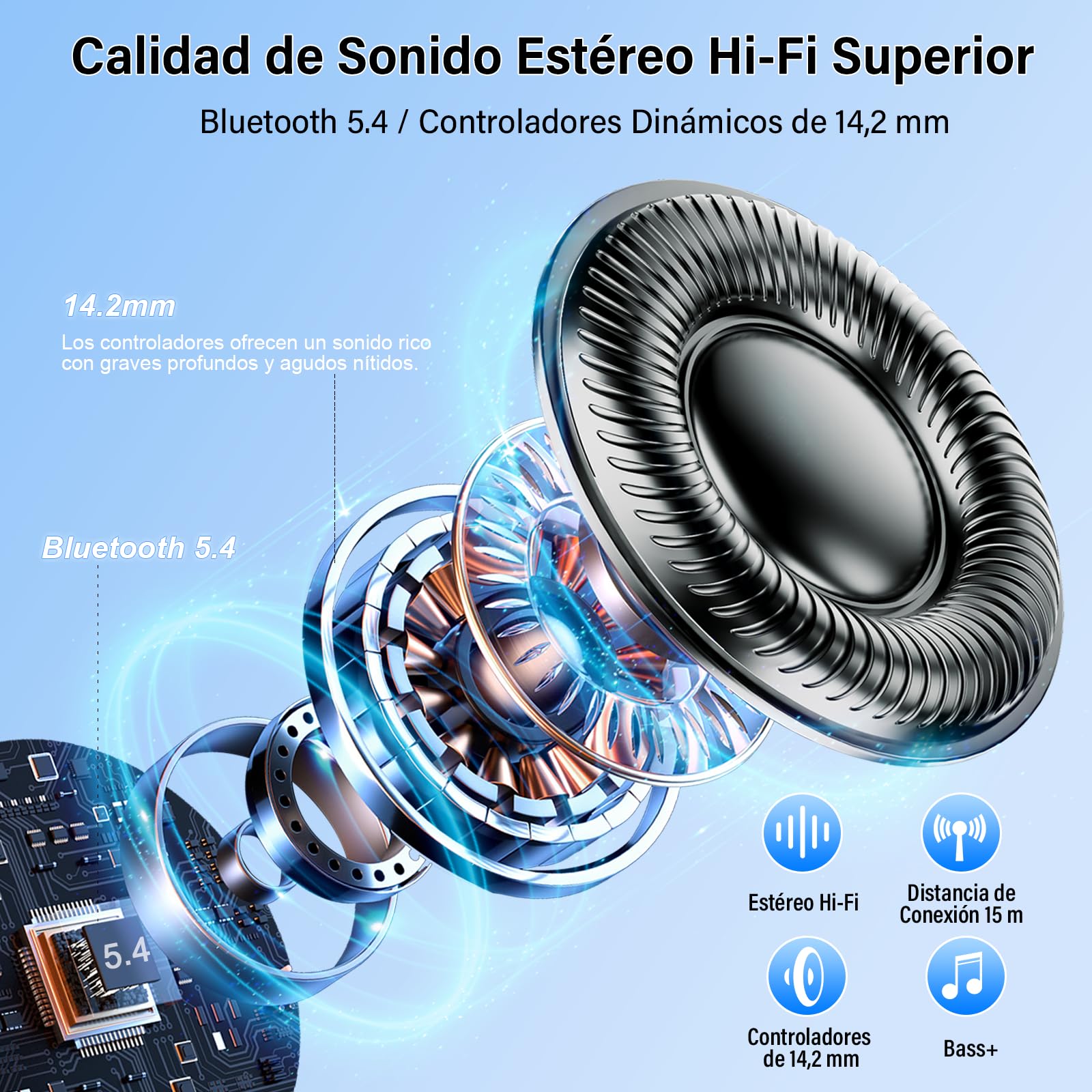 Auriculares Traductor en Tiempo Real 164 Idiomas Traductor Instantaneo Voz
