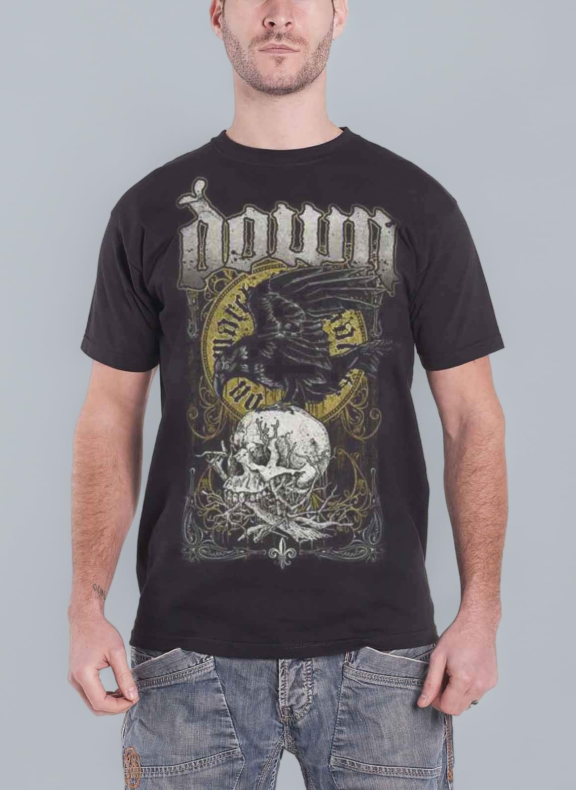 Down Swamp Skull Official Mens New Black T Shirt