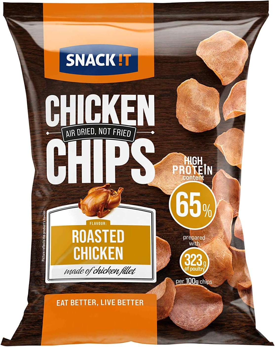 Snack It Chicken Chips Roasted Chicken, 25 g